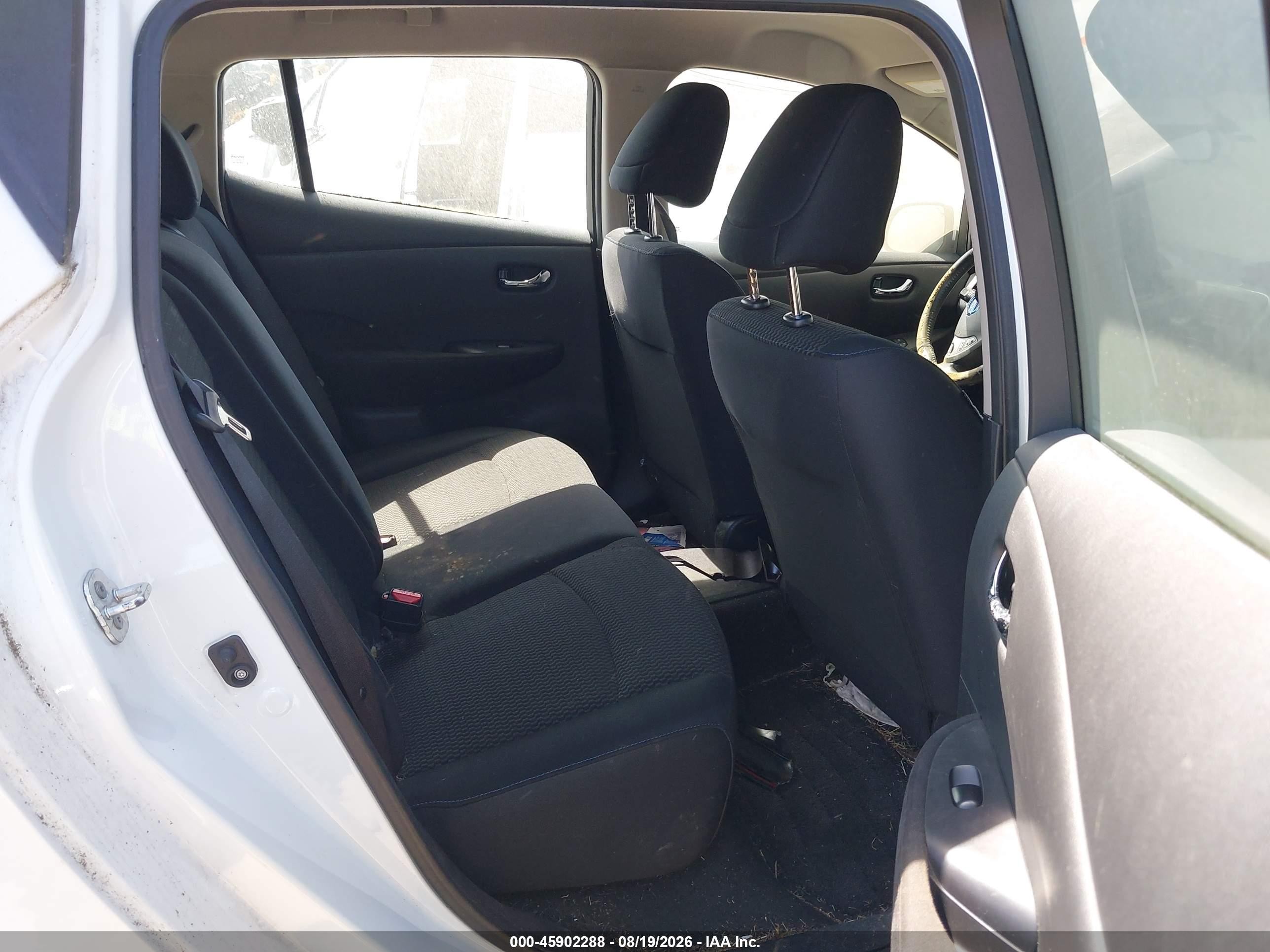 2014 Nissan Leaf S White vin: 1N4AZ0CP8EC340740