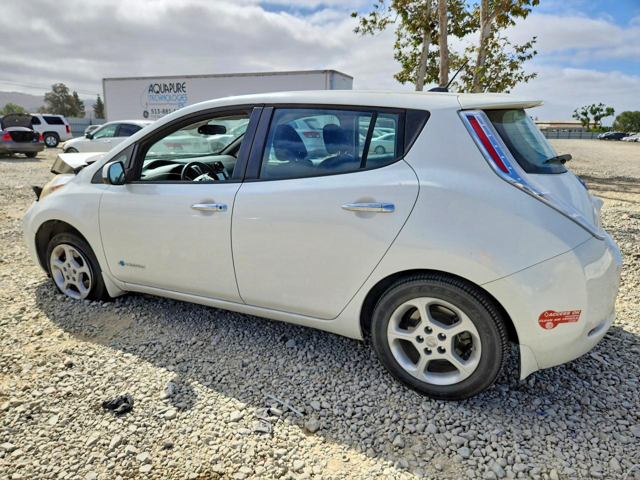2015 Nissan Leaf Sv White vin: 1N4AZ0CP8FC304614