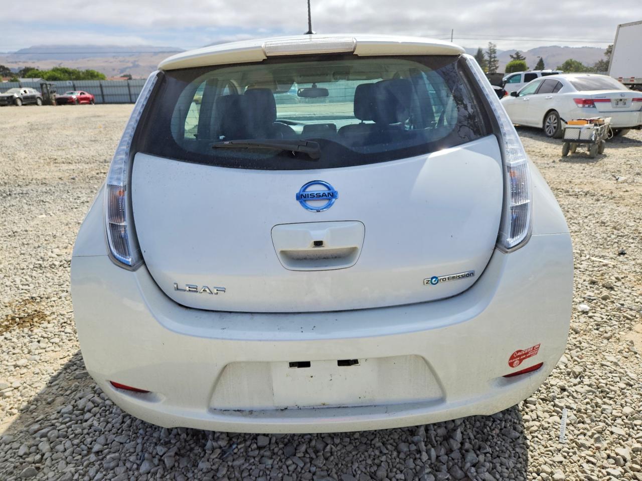 2015 Nissan Leaf Sv White vin: 1N4AZ0CP8FC304614