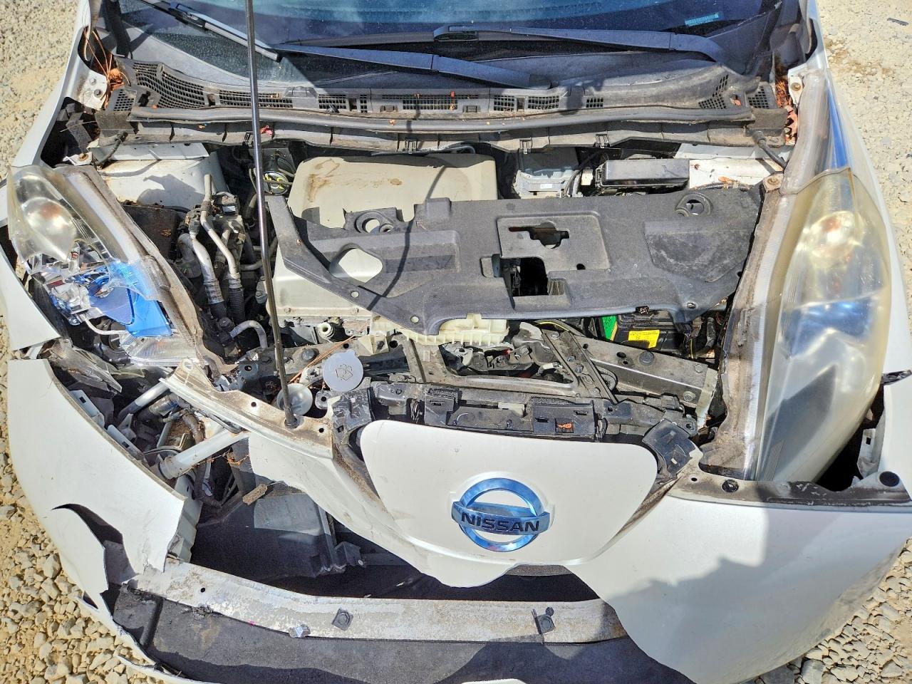 2015 Nissan Leaf Sv White vin: 1N4AZ0CP8FC304614