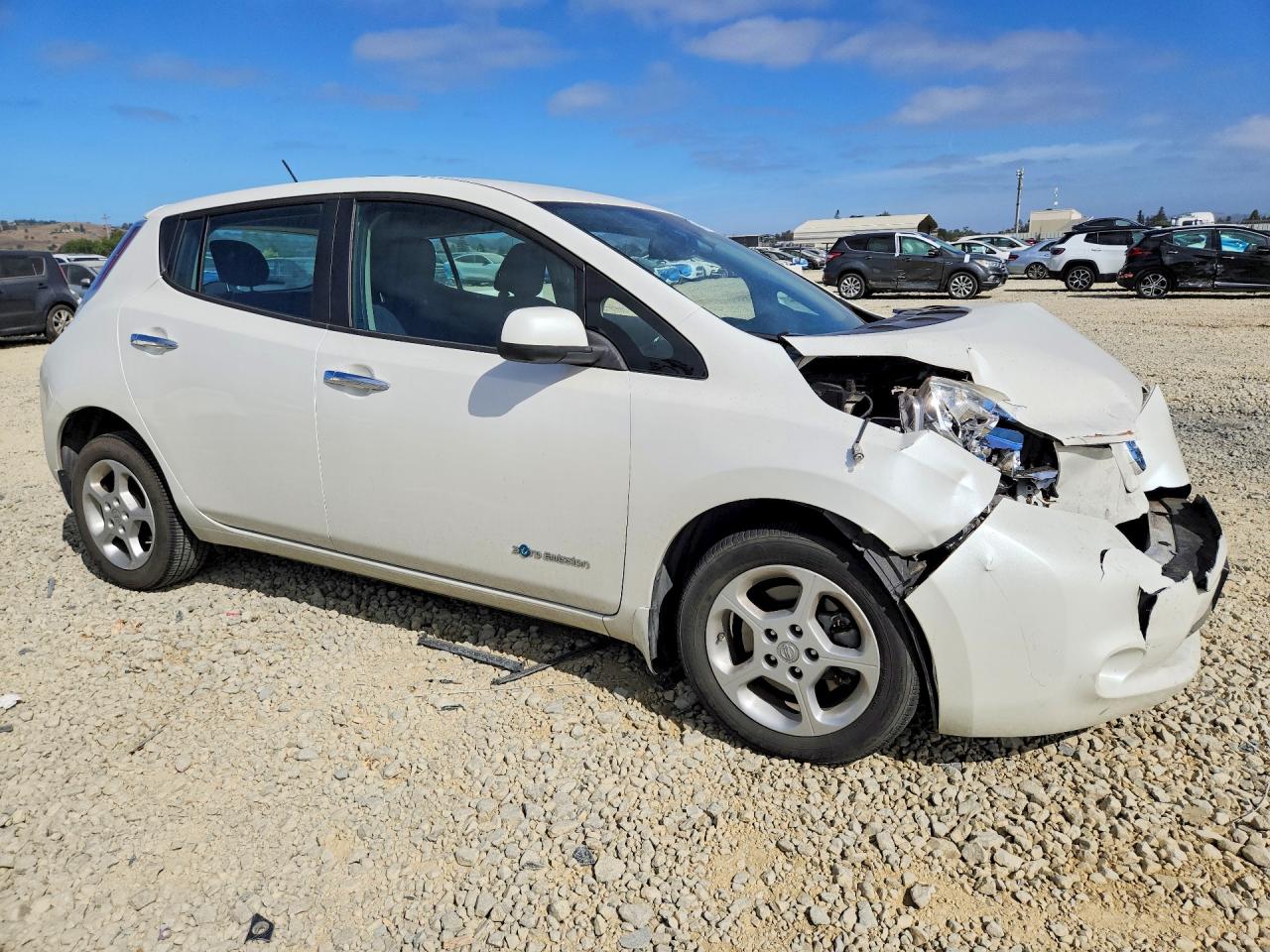 2015 Nissan Leaf Sv White vin: 1N4AZ0CP8FC304614