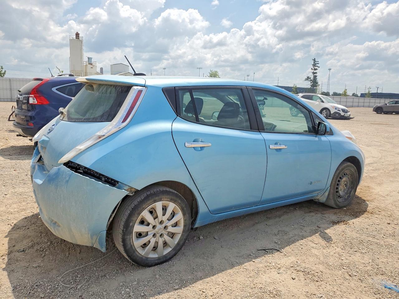 2015 Nissan Leaf S Blue vin: 1N4AZ0CP8FC309621