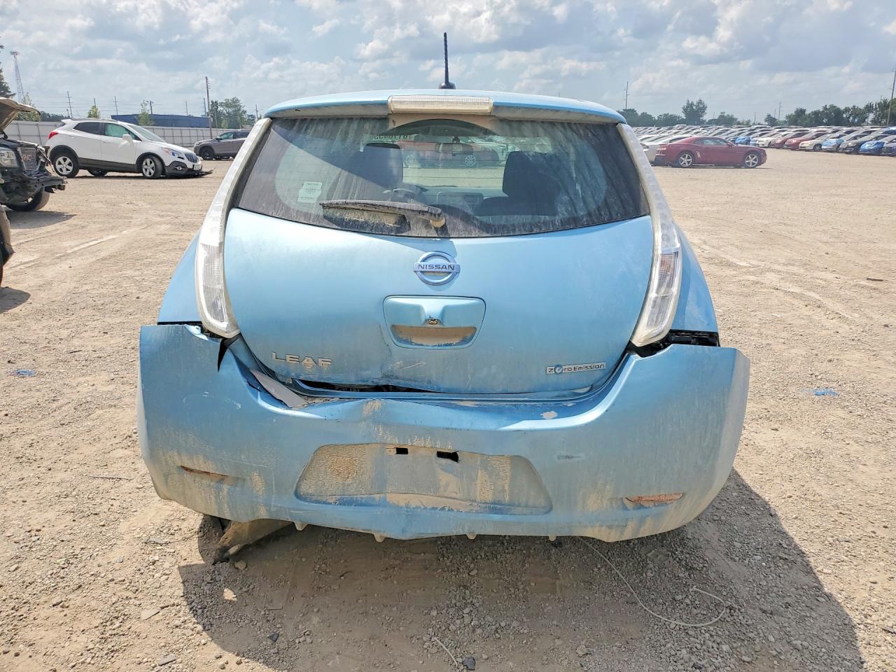 2015 Nissan Leaf S Blue vin: 1N4AZ0CP8FC309621