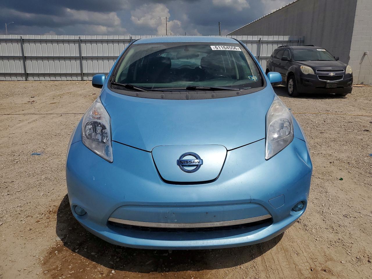 2015 Nissan Leaf S Blue vin: 1N4AZ0CP8FC309621