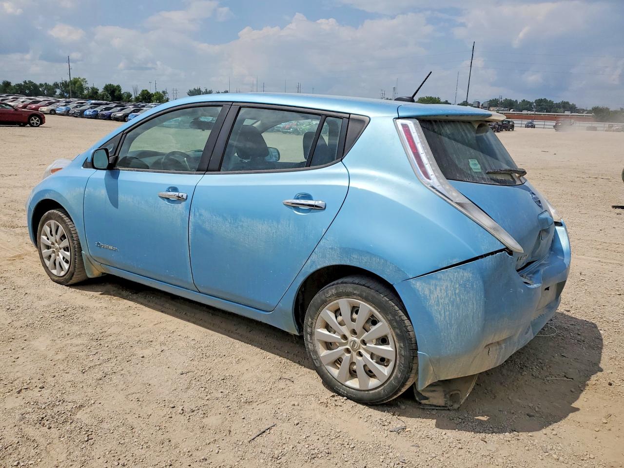 2015 Nissan Leaf S Blue vin: 1N4AZ0CP8FC309621