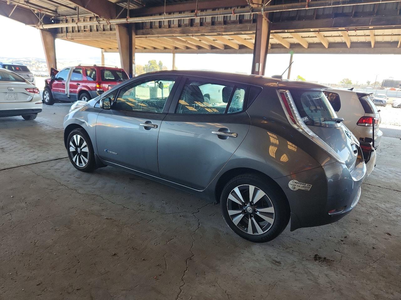 2015 Nissan Leaf Sv Gray vin: 1N4AZ0CP8FC312521