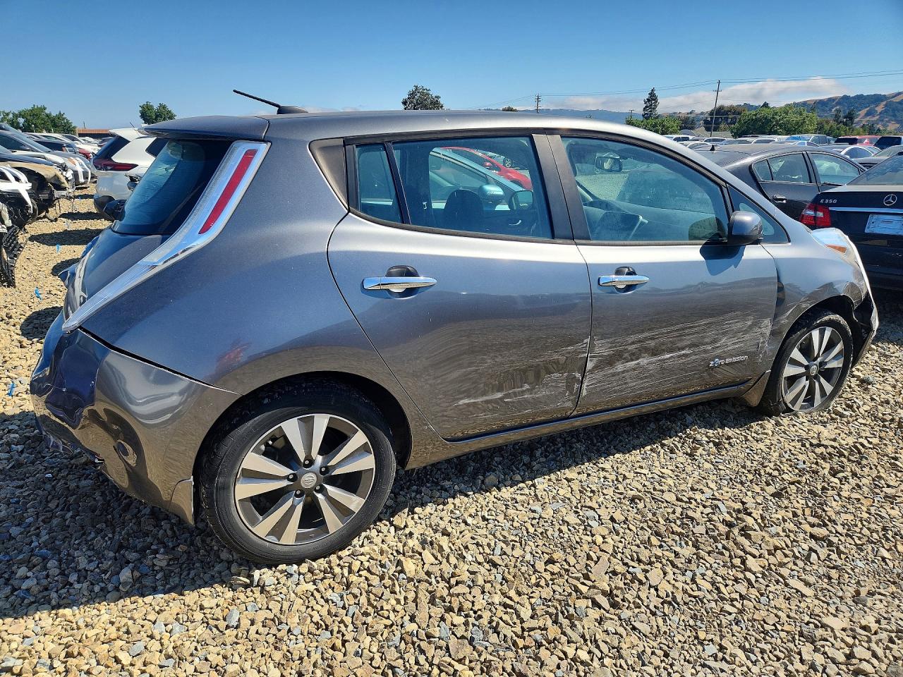 2015 Nissan Leaf Sv Gray vin: 1N4AZ0CP8FC323762