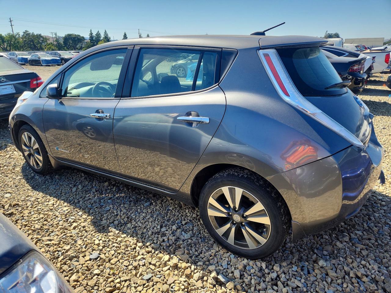 2015 Nissan Leaf Sv Gray vin: 1N4AZ0CP8FC323762
