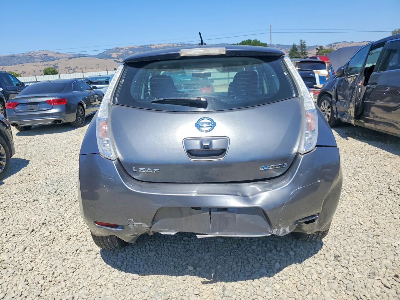 2015 Nissan Leaf Sv Gray vin: 1N4AZ0CP8FC323762