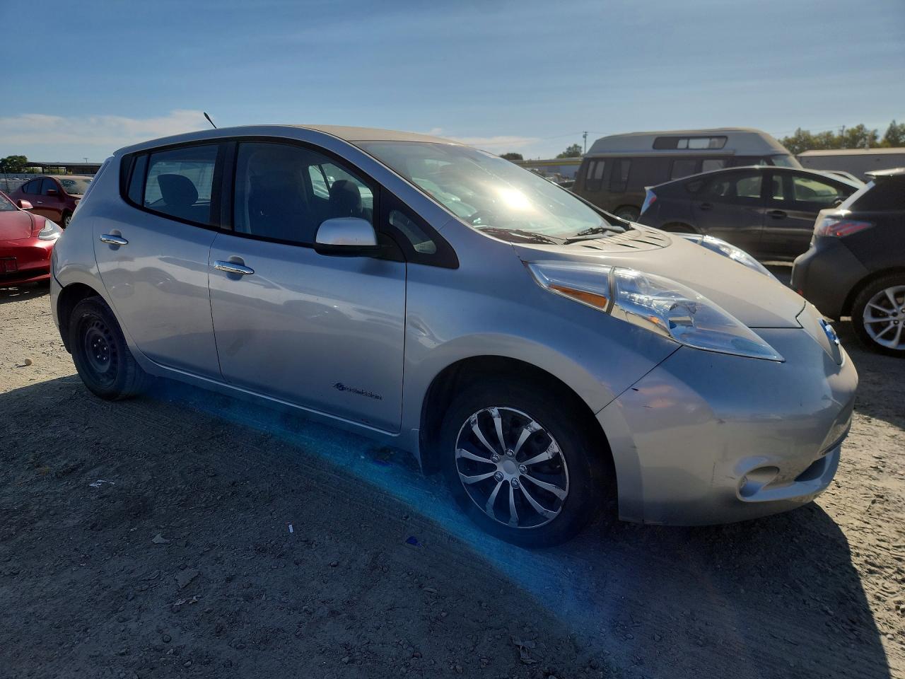 2013 Nissan Leaf S Silver vin: 1N4AZ0CP9DC400555