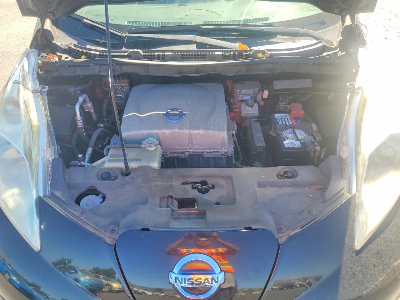 2013 Nissan Leaf S Black vin: 1N4AZ0CP9DC416870
