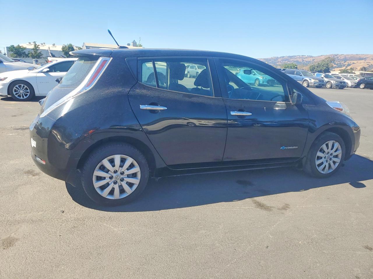 2013 Nissan Leaf S Black vin: 1N4AZ0CP9DC416870