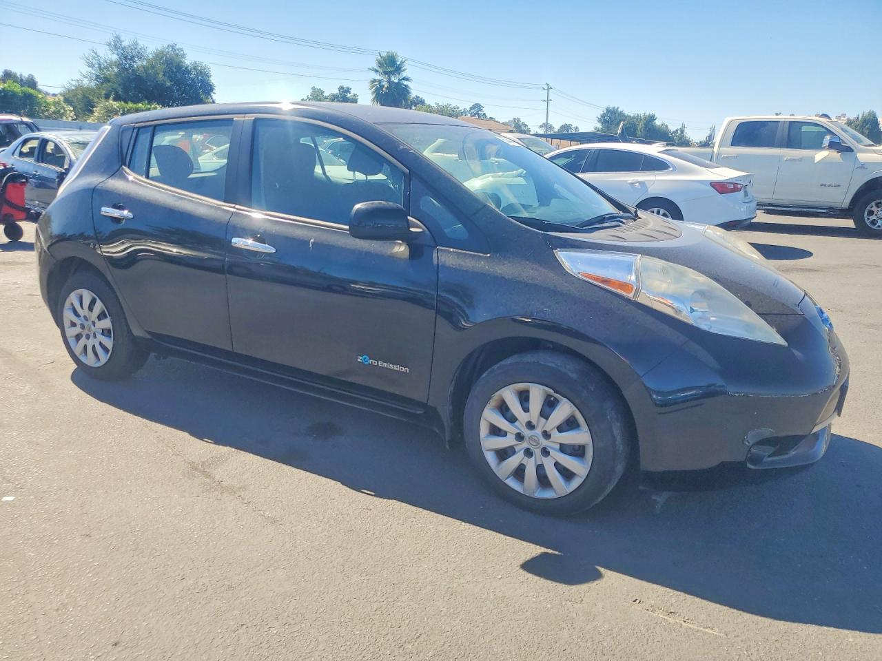 2013 Nissan Leaf S Black vin: 1N4AZ0CP9DC416870