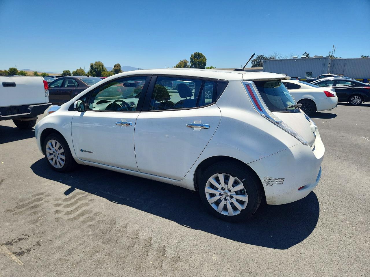 2013 Nissan Leaf S White vin: 1N4AZ0CP9DC419297