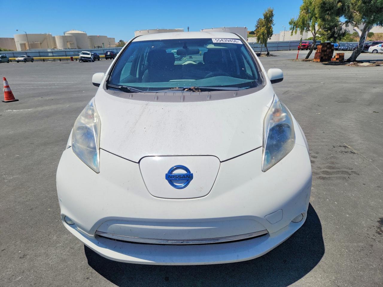 2013 Nissan Leaf S White vin: 1N4AZ0CP9DC419297