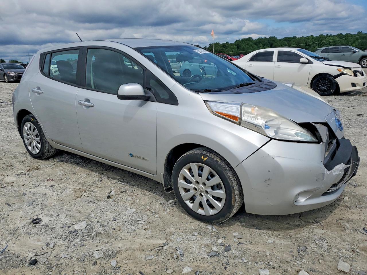 2013 Nissan Leaf S Silver vin: 1N4AZ0CP9DC420904