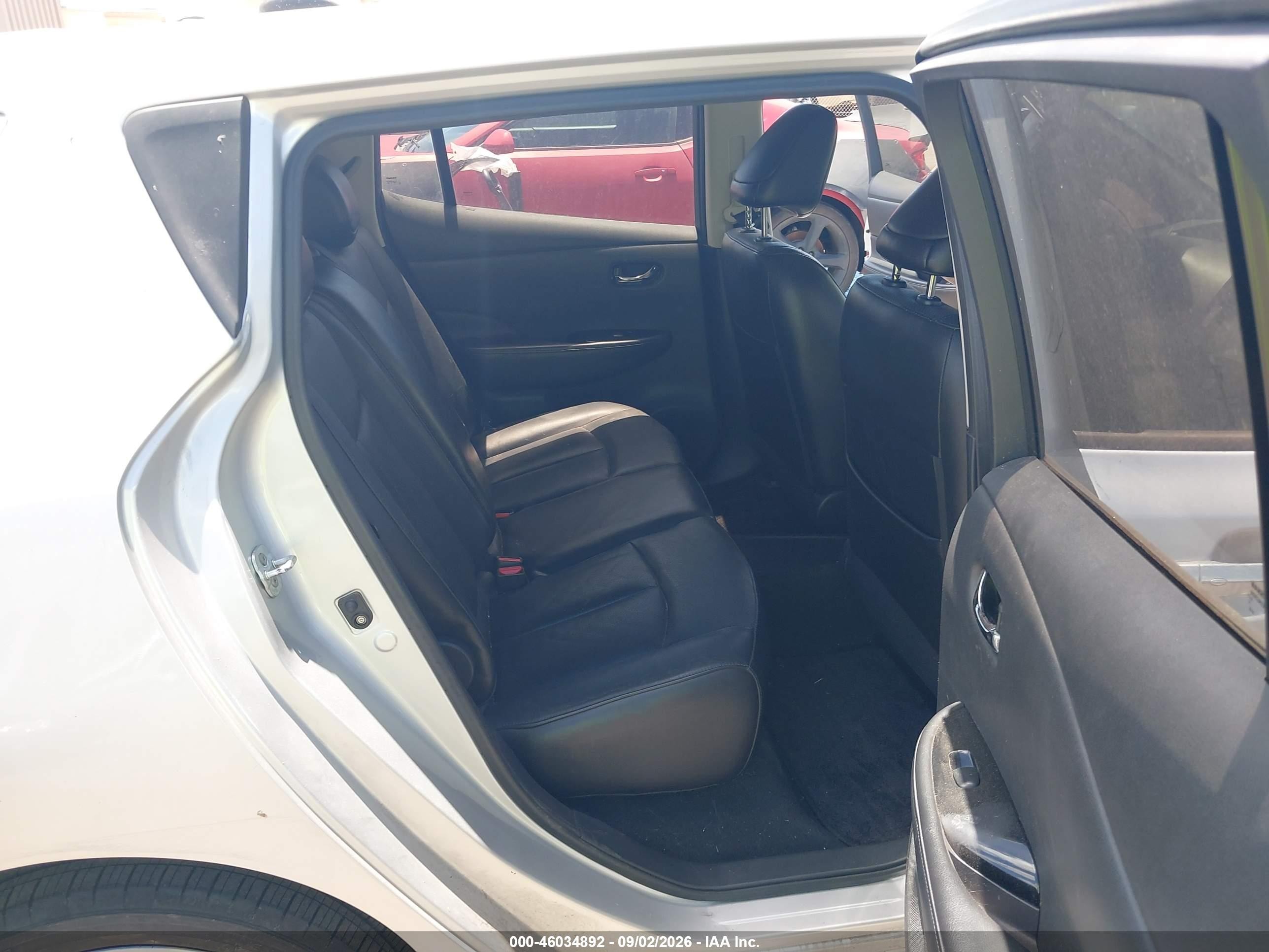 2014 Nissan Leaf Sl Silver vin: 1N4AZ0CP9EC334879