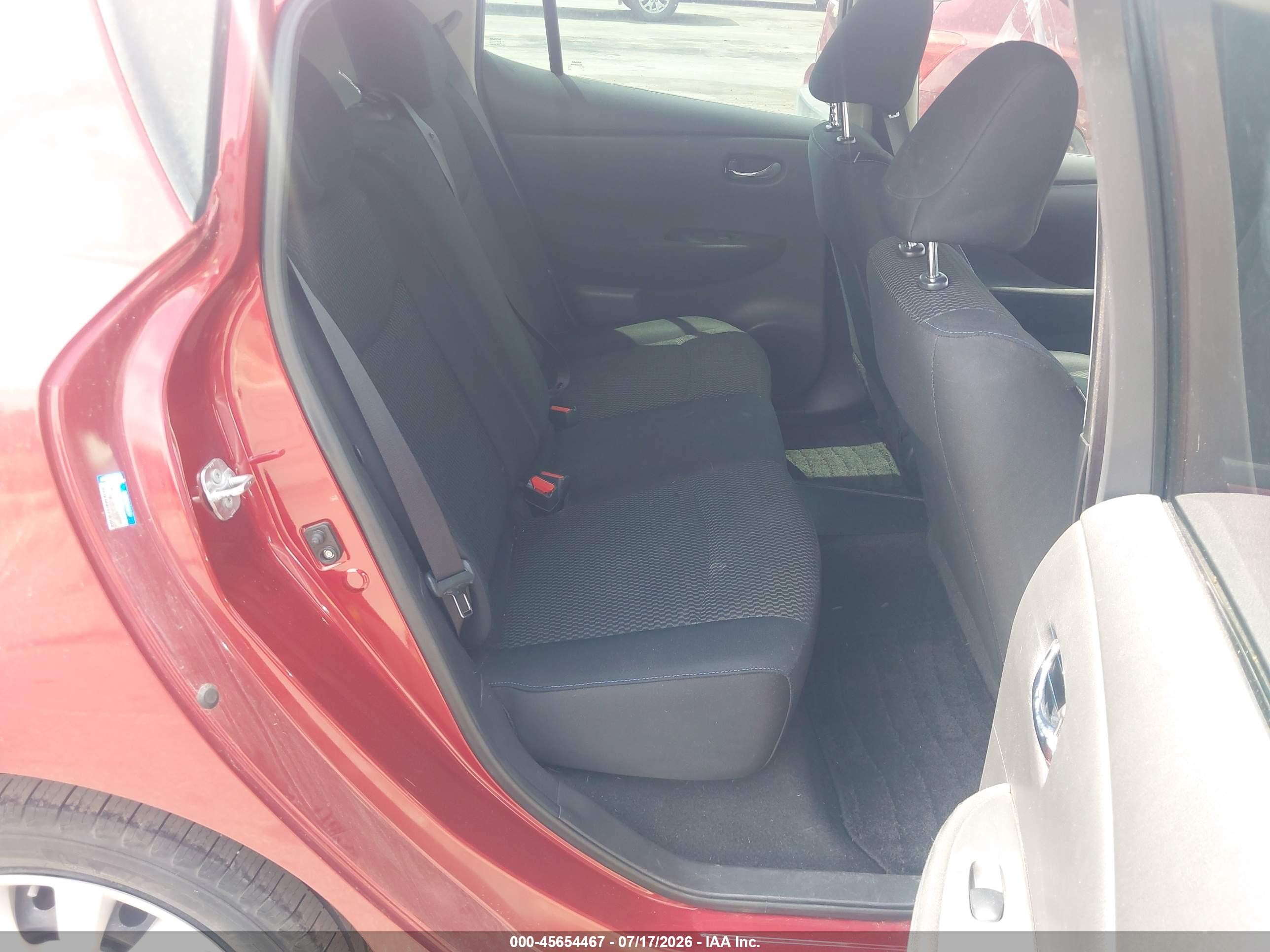 2014 Nissan Leaf S Red vin: 1N4AZ0CP9EC337720