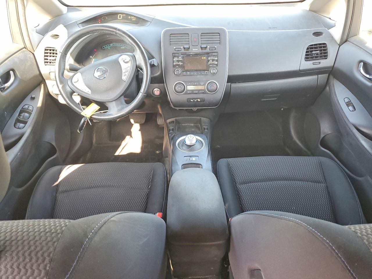 2015 Nissan Leaf S White vin: 1N4AZ0CP9FC303391