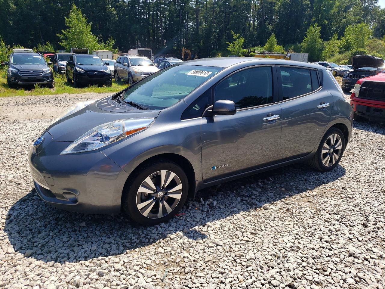 2015 Nissan Leaf S Gray vin: 1N4AZ0CP9FC320109