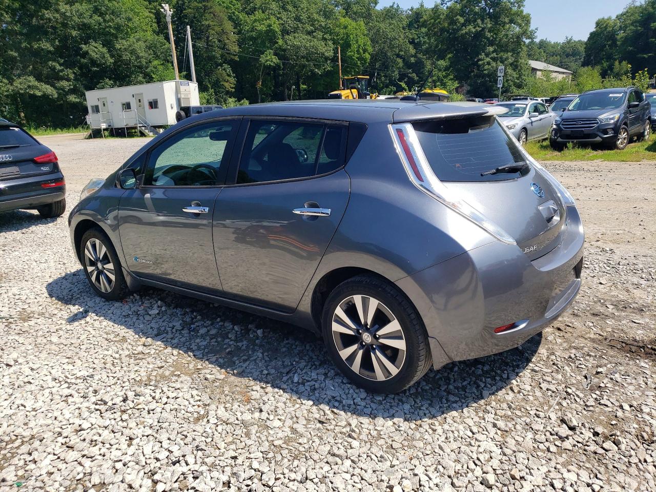 2015 Nissan Leaf S Gray vin: 1N4AZ0CP9FC320109