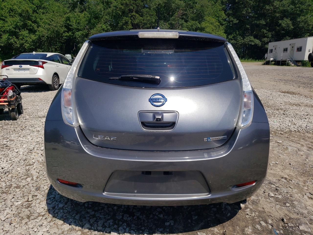 2015 Nissan Leaf S Gray vin: 1N4AZ0CP9FC320109