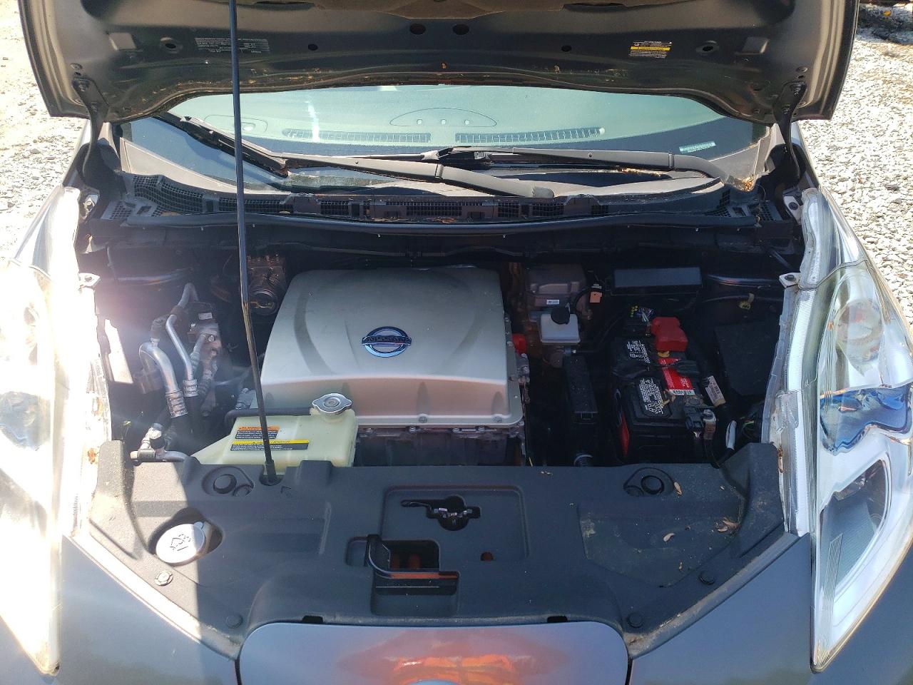 2015 Nissan Leaf S Gray vin: 1N4AZ0CP9FC320109