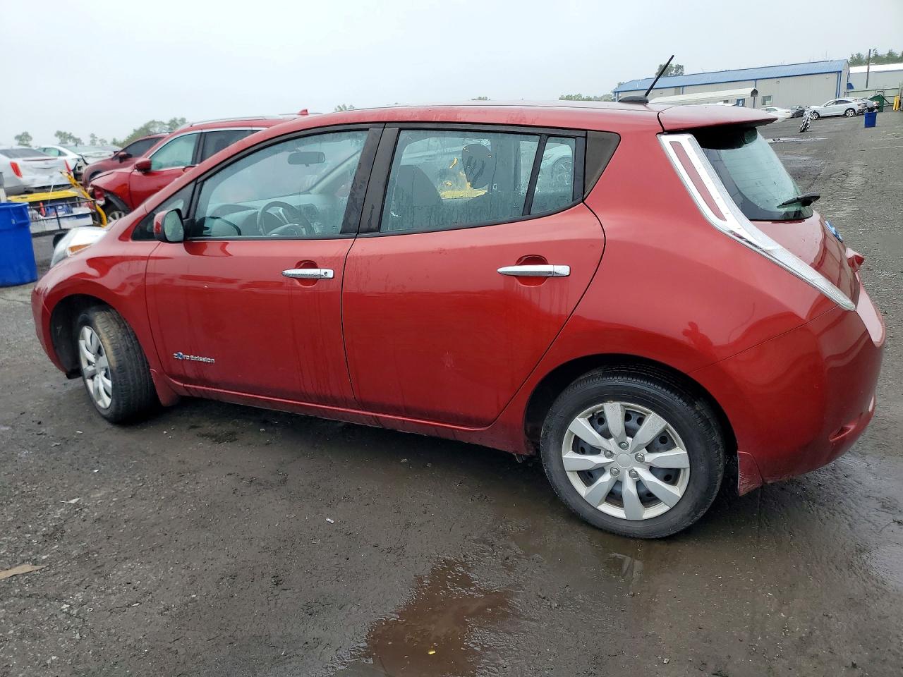2015 Nissan Leaf S Red vin: 1N4AZ0CP9FC320420