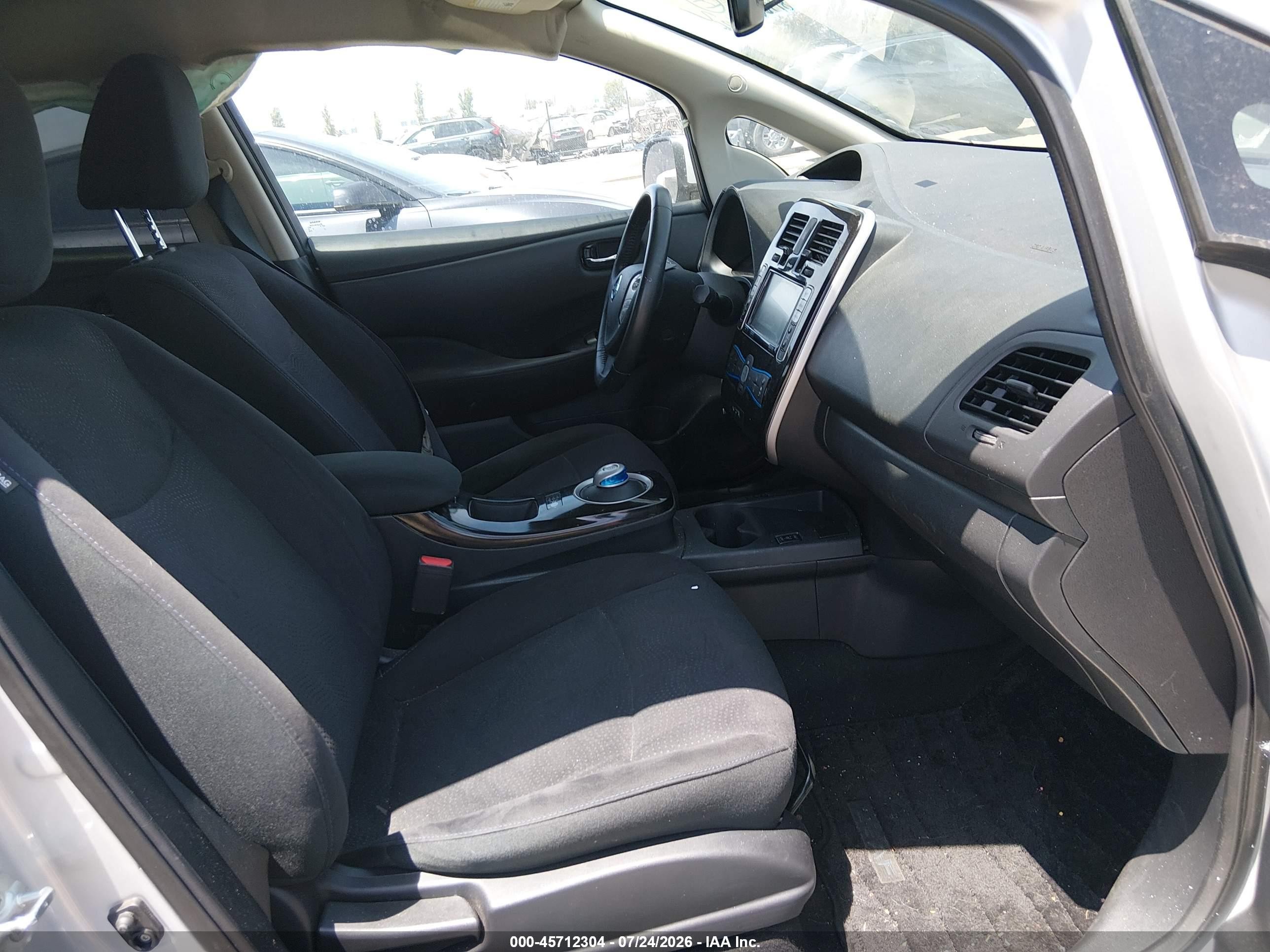 2015 Nissan Leaf Sv Silver vin: 1N4AZ0CP9FC323690