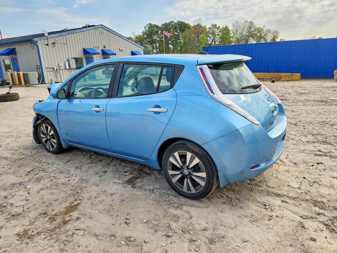 2015 Nissan Leaf Sv Синий vin: 1N4AZ0CP9FC325603