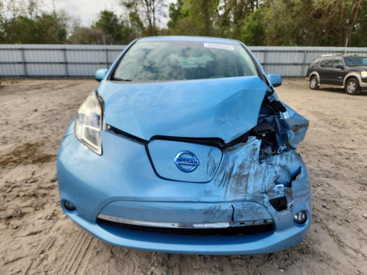 2015 Nissan Leaf Sv Синий vin: 1N4AZ0CP9FC325603