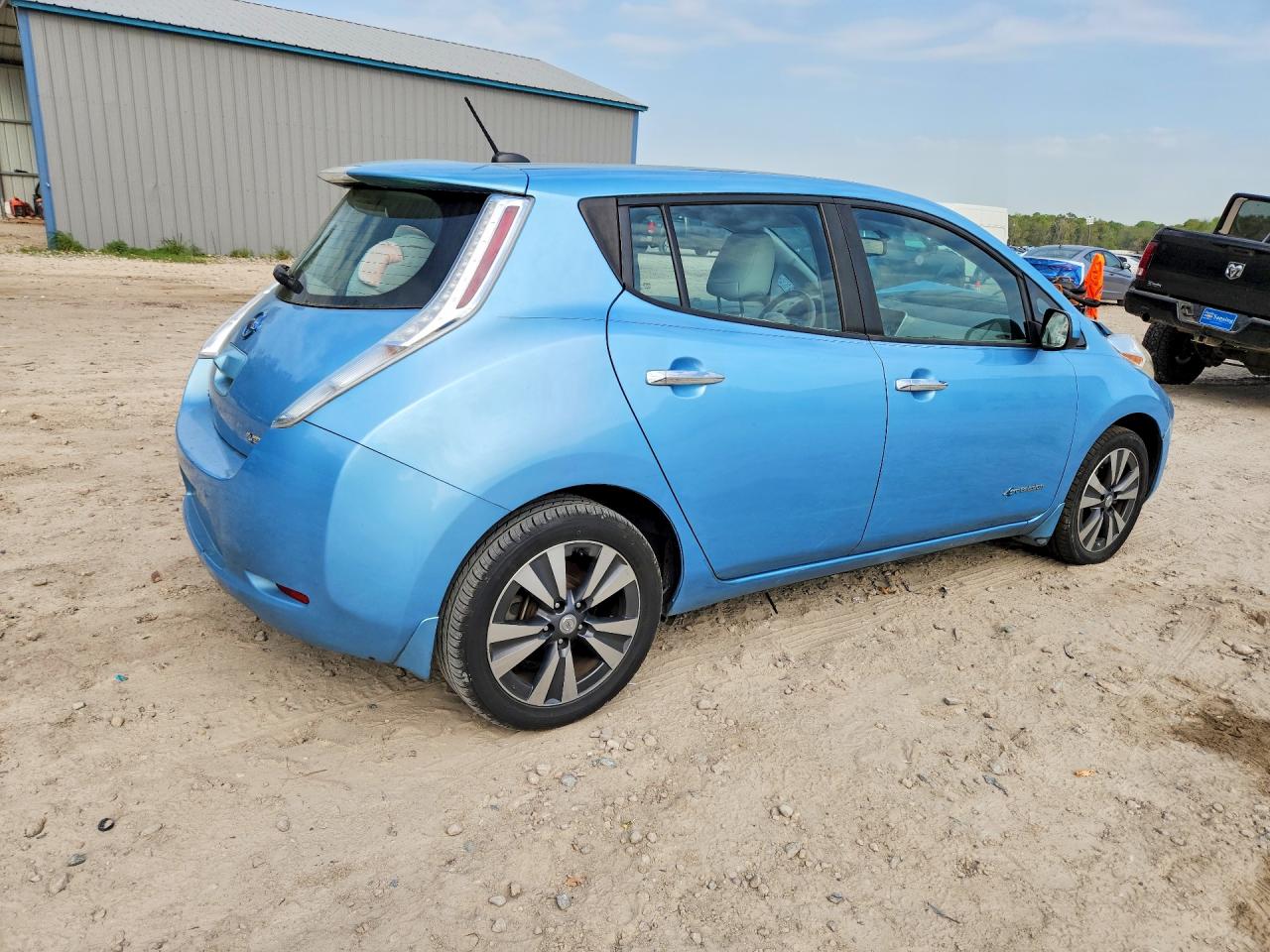 2015 Nissan Leaf Sv Синий vin: 1N4AZ0CP9FC325603