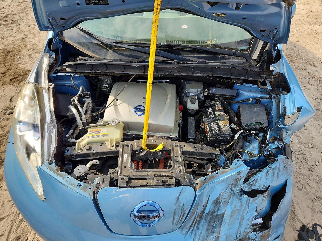 2015 Nissan Leaf Sv Синий vin: 1N4AZ0CP9FC325603