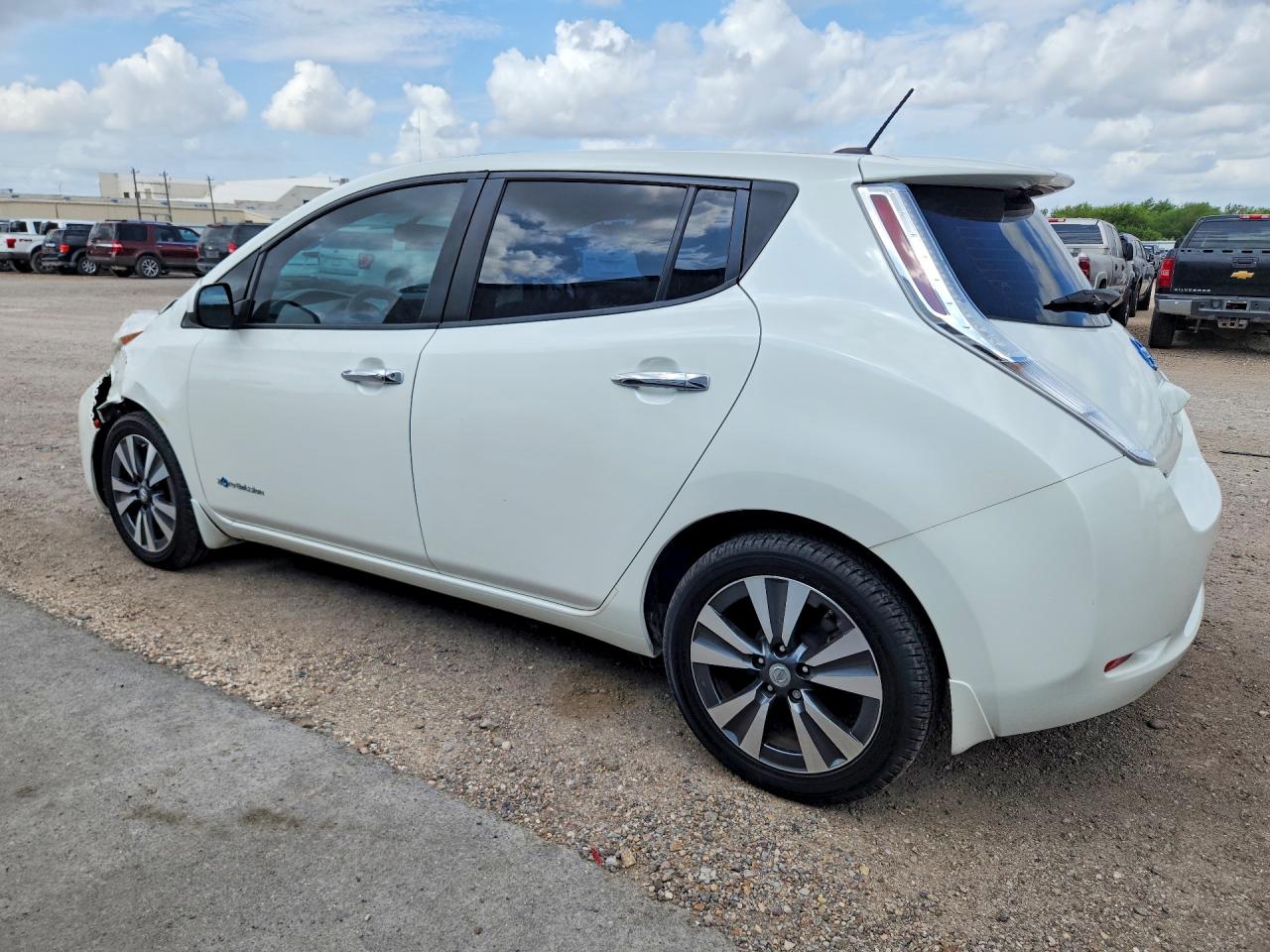 2015 Nissan Leaf Sv White vin: 1N4AZ0CP9FC330915