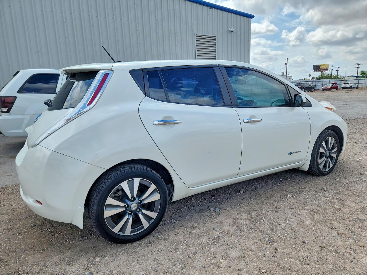 2015 Nissan Leaf Sv White vin: 1N4AZ0CP9FC330915