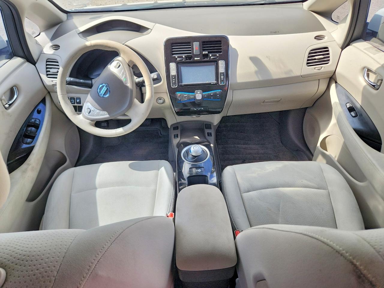 2015 Nissan Leaf Sv White vin: 1N4AZ0CP9FC330915