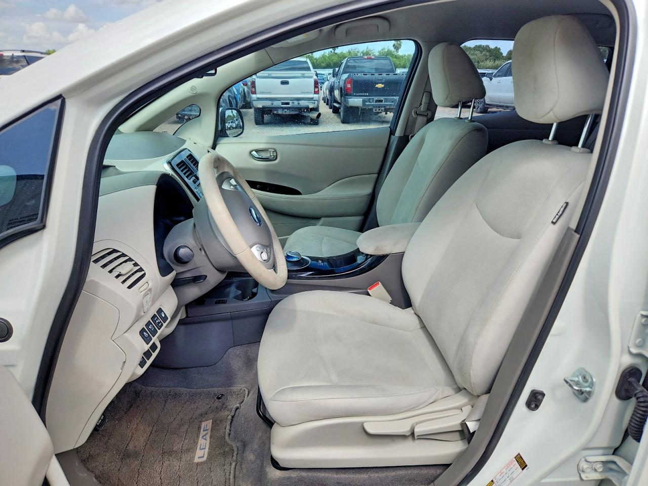 2015 Nissan Leaf Sv White vin: 1N4AZ0CP9FC330915
