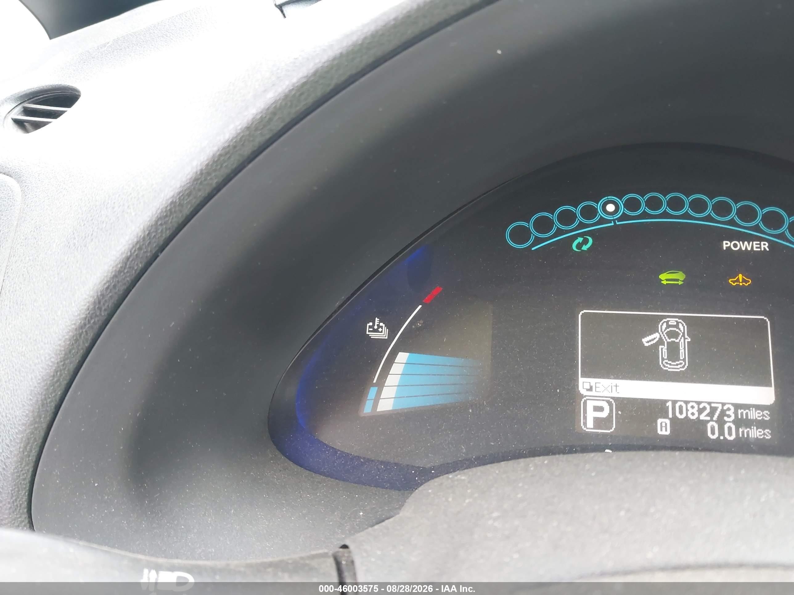 2013 Nissan Leaf S White vin: 1N4AZ0CPXDC402105
