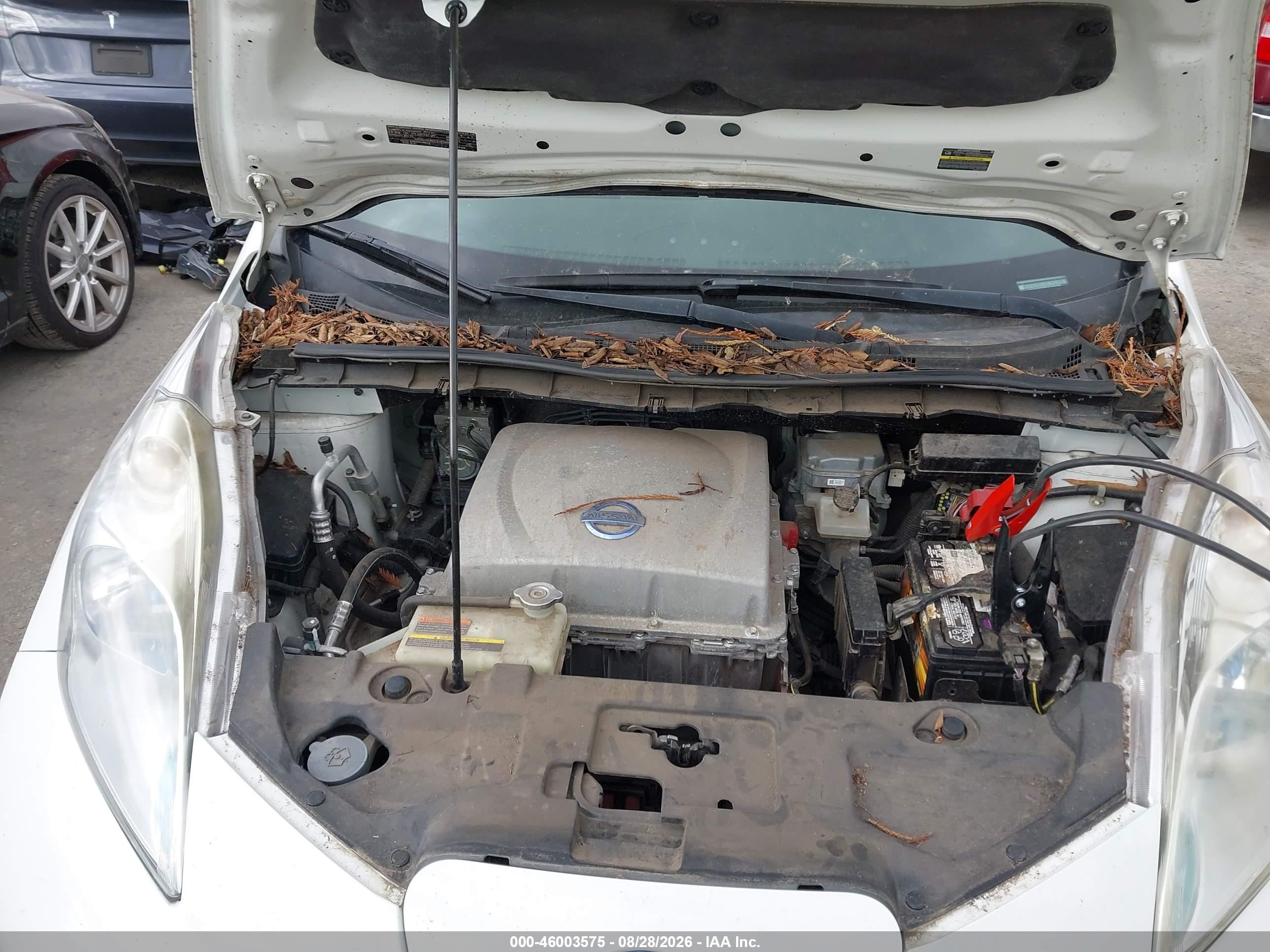 2013 Nissan Leaf S White vin: 1N4AZ0CPXDC402105