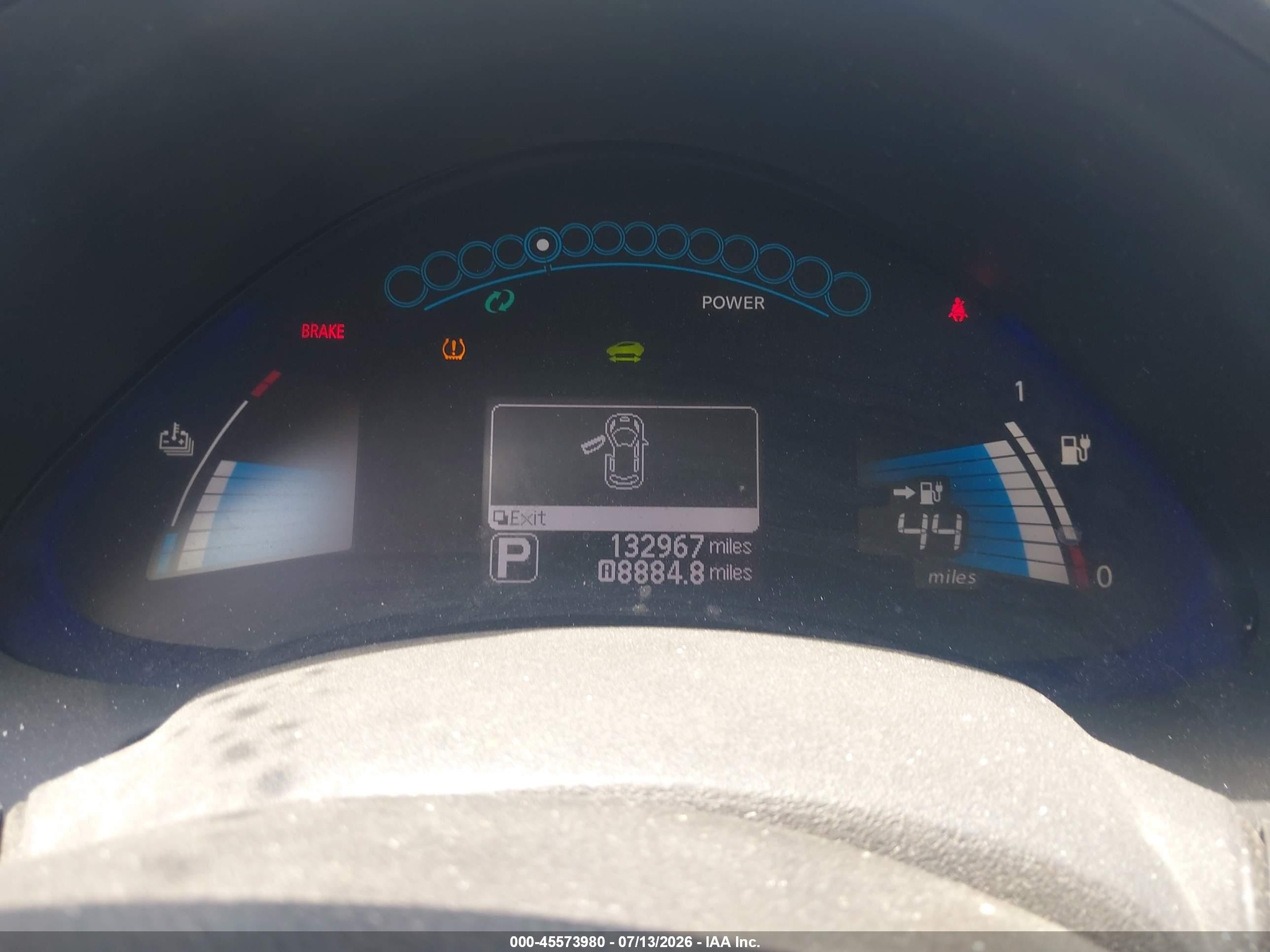 2013 Nissan Leaf Sl Black vin: 1N4AZ0CPXDC403058