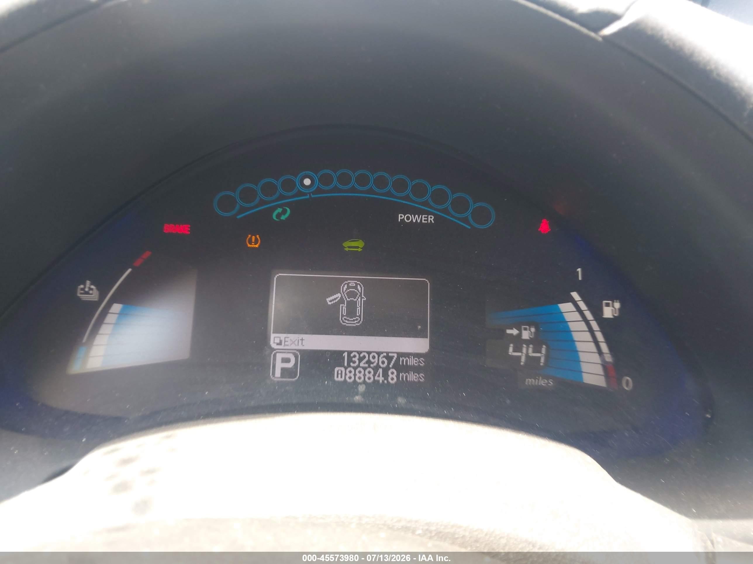 2013 Nissan Leaf Sl Black vin: 1N4AZ0CPXDC403058
