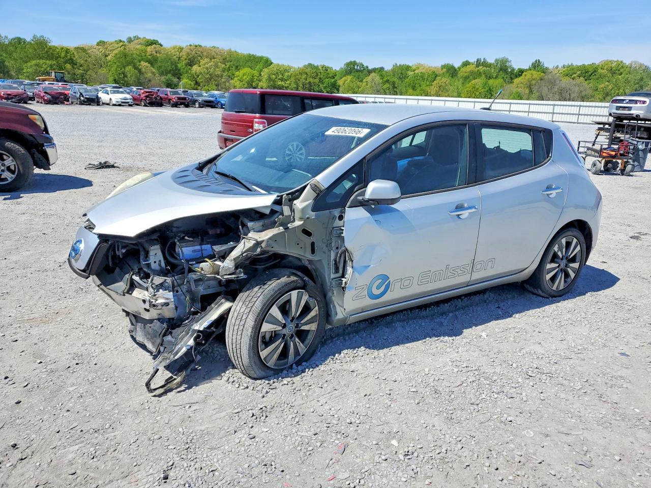 2013 Nissan Leaf S Серебряный vin: 1N4AZ0CPXDC408034