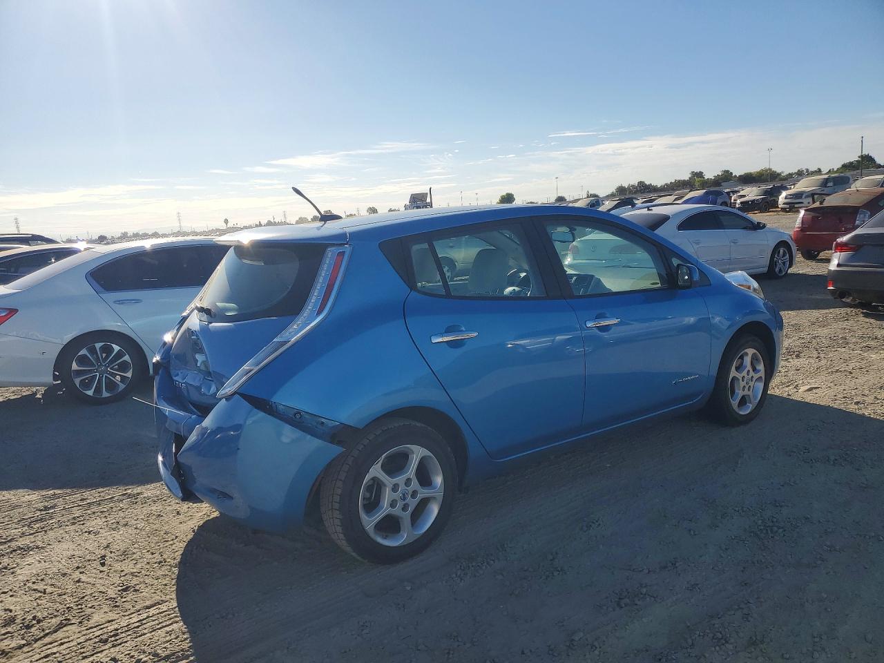 2013 Nissan Leaf S Blue vin: 1N4AZ0CPXDC408499