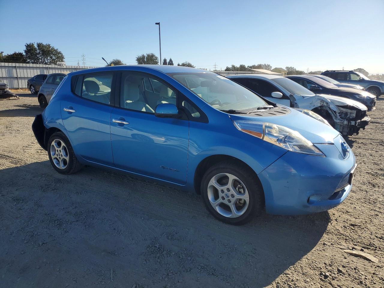 2013 Nissan Leaf S Blue vin: 1N4AZ0CPXDC408499