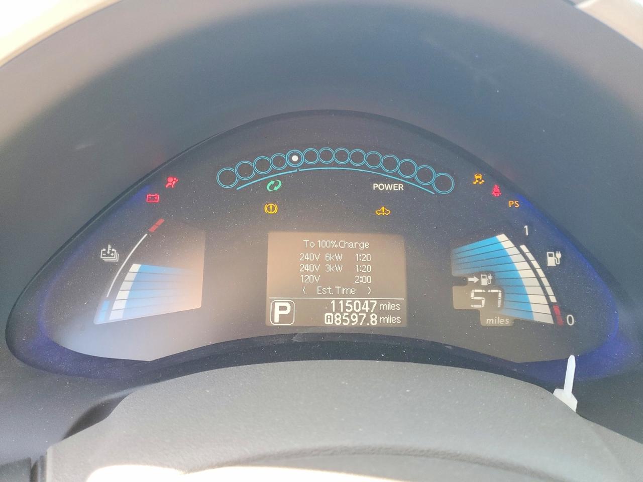 2013 Nissan Leaf S Blue vin: 1N4AZ0CPXDC408499