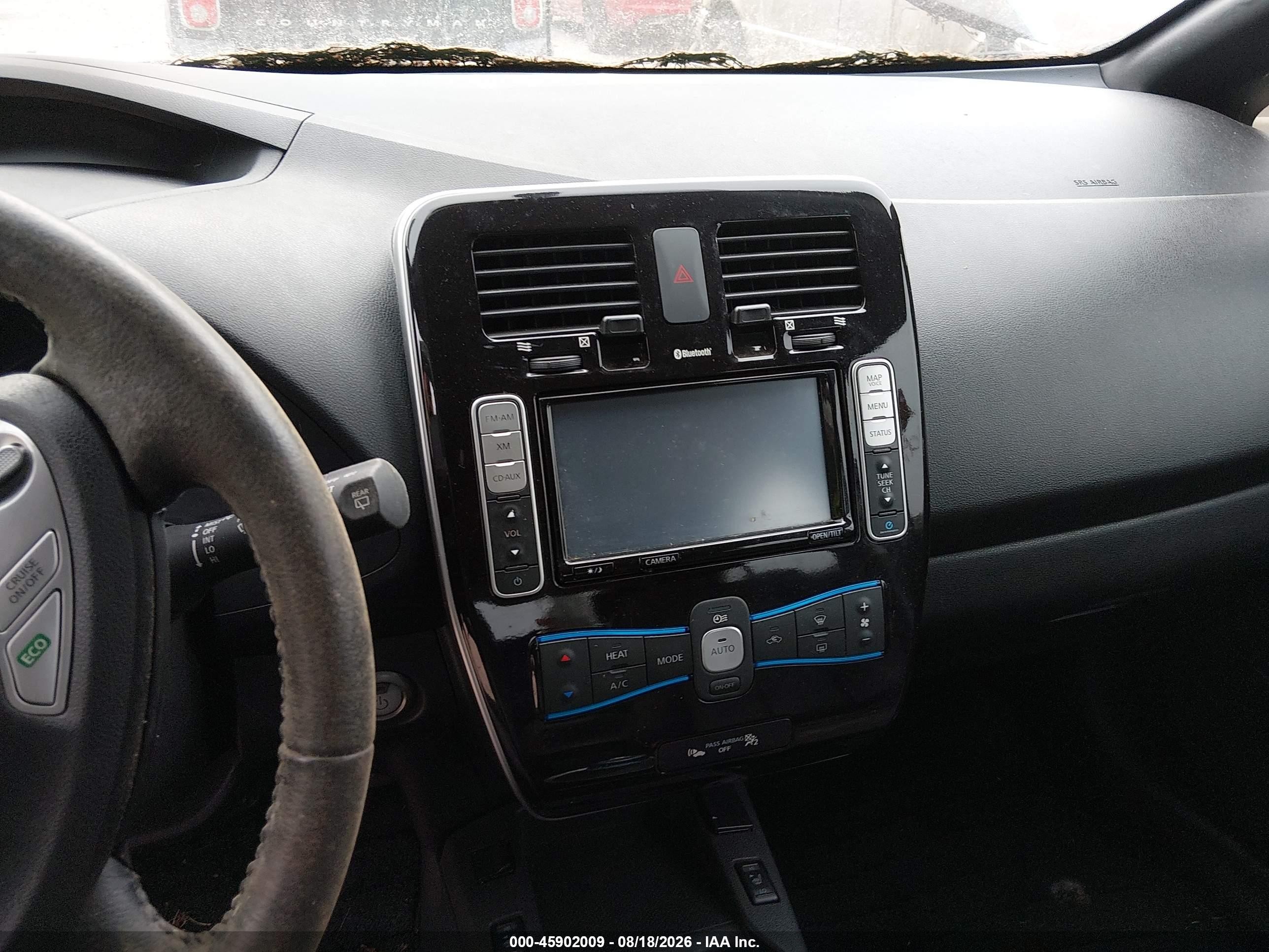 2013 Nissan Leaf Sl Blue vin: 1N4AZ0CPXDC410270