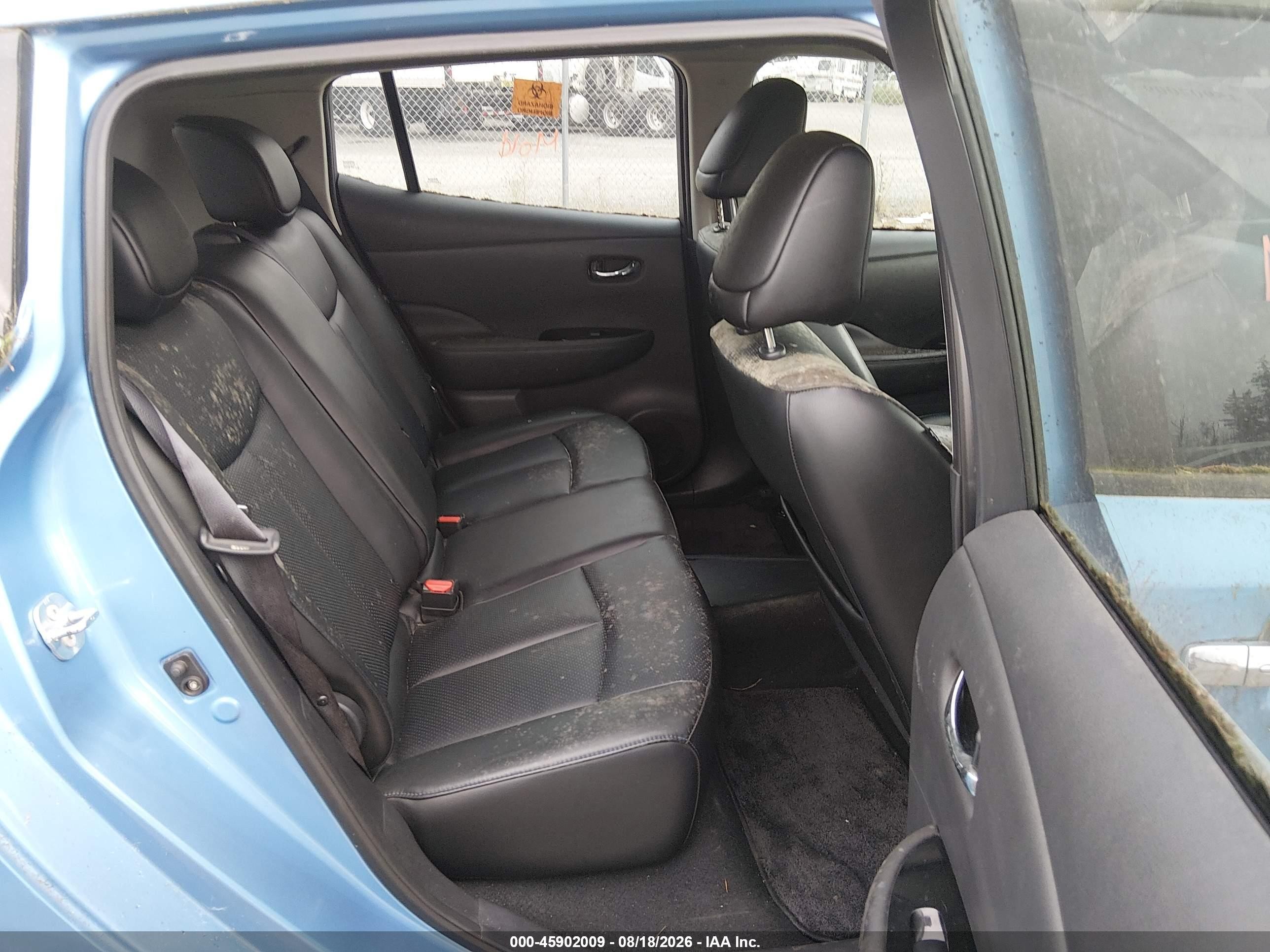 2013 Nissan Leaf Sl Blue vin: 1N4AZ0CPXDC410270