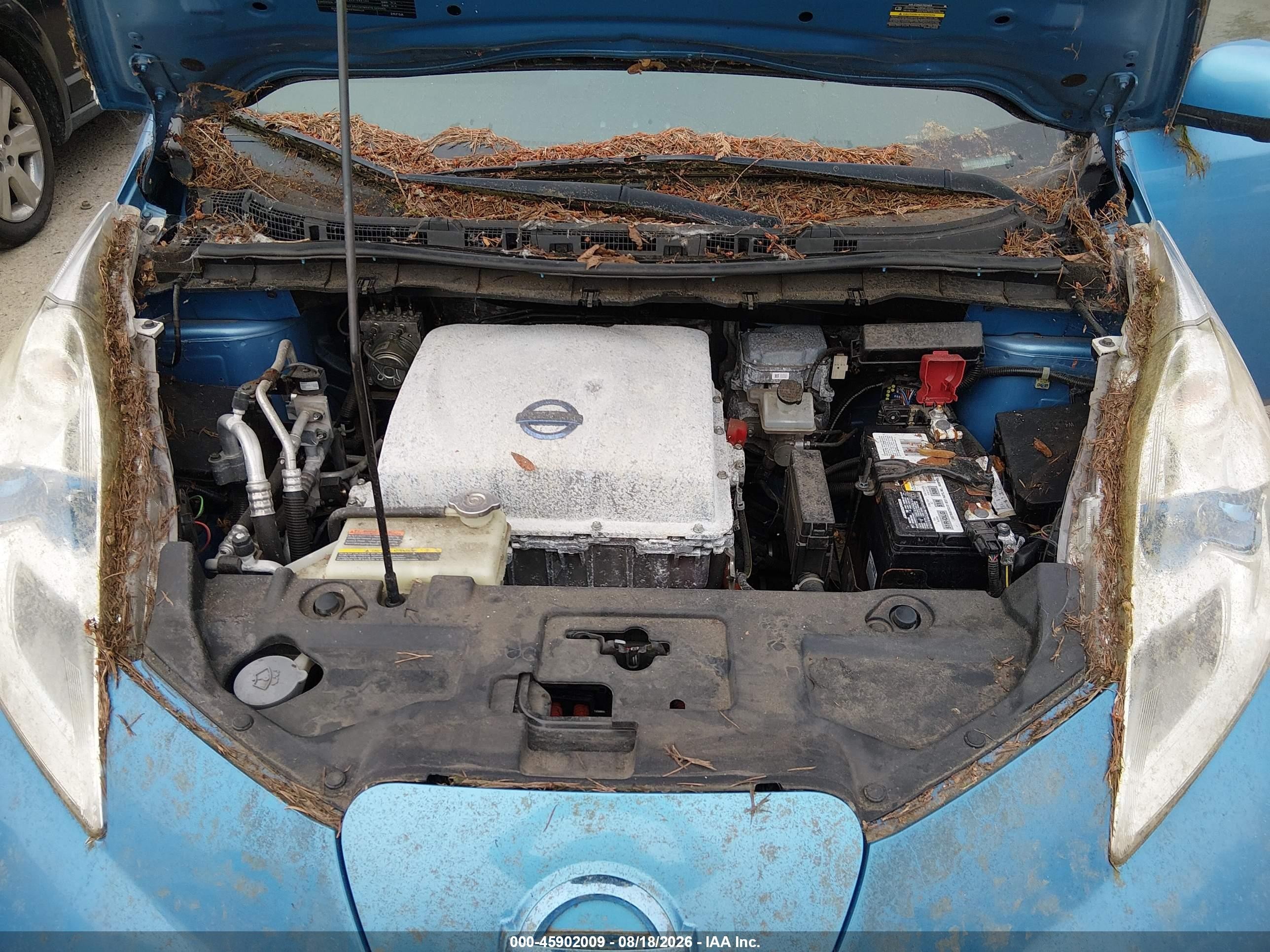 2013 Nissan Leaf Sl Blue vin: 1N4AZ0CPXDC410270