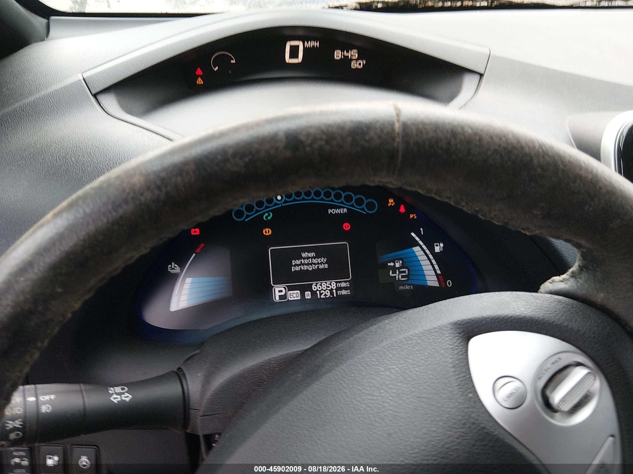 2013 Nissan Leaf Sl Blue vin: 1N4AZ0CPXDC410270