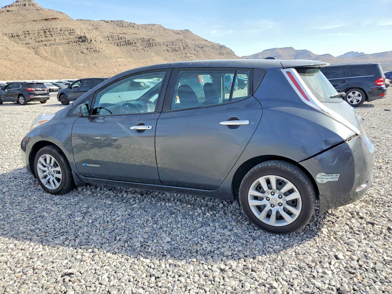 2013 Nissan Leaf S Gray vin: 1N4AZ0CPXDC413329